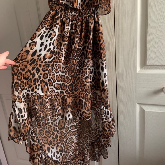 Cheetah print high low dress - Picture 2 of 4